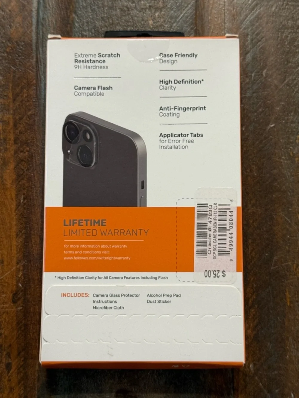 iPhone 13 Duraglass Camera Lens Protector Tempered Glass Scratch Resistant NWT